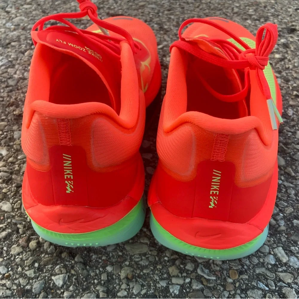 HOT NWOT Nike Zoom Fly 6 Running Shoes Crimson/Bright Volt Wmns Sz 11 Great Gift - Picture 3 of 6
